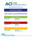 TABLE OF CONTENTS. AAMI Credentials Institute (ACI) Phone +1-703- 525-4890 Fax +1-703- 276-0793 www.aami.org/aci