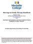 Marriage & Family Therapy Handbook
