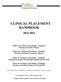 CLINICAL PLACEMENT HANDBOOK