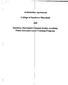 ( Articulatio Agreement. College of Sou bern Maryland. Southern Maryland C minal Justice Academy Police Entrance Le el Training Program