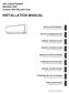INSTALLATION MANUAL. AIR CONDITIONER INDOOR UNIT Compact Wall Mounted Type INSTALLATION MANUAL. INSTALLATIONSANLEITUNG Nur für autorisiertes Personal.