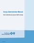 Group Administrator Manual How to administer your group s health coverage