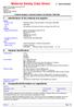 Material Safety Data Sheet