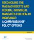RECONCILING THE MASSACHUSETTS AND FEDERAL INDIVIDUAL MANDATES FOR HEALTH INSURANCE: A COMPARISON OF POLICY OPTIONS