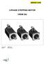 3-PHASE STEPPING MOTOR. VRDM 39x. Document: 100000116 Edition: d013, 2005.02