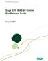 Sage ERP MAS 90 Online Pre-Release Guide