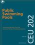 Public Swimming Pools CEU 202. Continuing Education from the American Society of Plumbing Engineers. August 2013. ASPE.