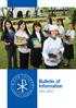 Bulletin of Information