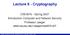 Lecture 6 - Cryptography