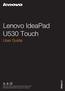 Lenovo IdeaPad U530 Touch User Guide