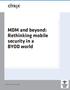 MDM and beyond: Rethinking mobile security in a BYOD world