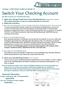 Switch Your Checking Account
