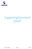 Supporting Document DHCP