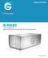 PRODUCT MANUAL. High-Performance Removable Drive Storage System. g-technology.com