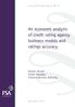 An economic analysis of credit rating agency business models and ratings accuracy