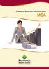 Master of Business Administration MBA
