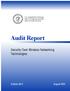 U.S. Department of Energy Office of Inspector General Office of Audit Services. Audit Report. Security Over Wireless Networking Technologies