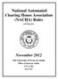 National Automated Clearing House Association (NACHA) Rules echecks