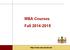 MBA Courses Fall 2014-2015. http://www.aub.edu.lb/osb