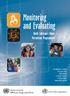 Monitoring and Evaluating