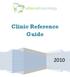 Clinic Reference Guide