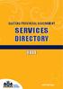 GAUTENG PROVINCIAL GOVERNMENT SERVICES DIRECTORY NOT FOR SALE