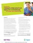CIGNA S PREVENTIVE HEALTH COVERAGE for health care professionals