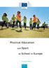 Physical Education. Sport. School in Europe
