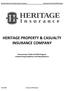 HERITAGE PROPERTY & CASUALTY INSURANCE COMPANY