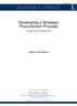 MASTER'S THESIS. Developing a Strategic Procurement Process