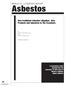 Non-Traditional Asbestos Litigation: New Products And Industries In The Crosshairs