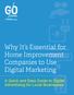 Why It s Essential for Home Improvement Companies to Use Digital Marketing