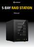 5-BAY RAID STATION. Manual