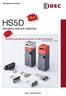 HS5D. Miniature Interlock Switches First in. Head Removal Detection Function for Safer Performance. First in. the Industry.