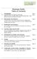 Business Guide Table of Contents