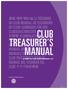 CLUB TREASURER S MANUAL