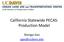 California Statewide PECAS: Production Model. Shengyi Gao sgao@ucdavis.edu