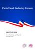 Paris Fund Industry Forum INVITATION