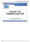 Course 4: IP Telephony and VoIP