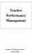 Teacher Performance Management