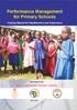 Performance Management for Primary Schools