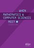 When mathematics & computer sciences meet