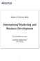 International Marketing and Business Development
