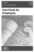 Fast Facts for Employers