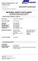 MATERIAL SAFETY DATA SHEET