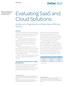 How To Evaluate Saas And Cloud Solutions