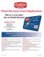 Fleet Services Card Application