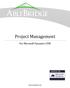 Project Management. For Microsoft Dynamics CRM WWW.ABLEBRIDGE.COM