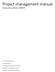 Project management manual