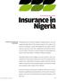 An African Business Special Report. Insurance in Nigeria